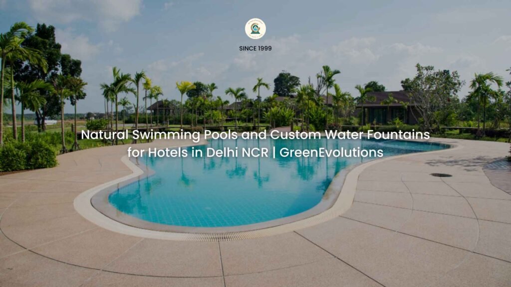 Natural Swimming Pools and Custom Water Fountains for Hotels in Delhi NCR