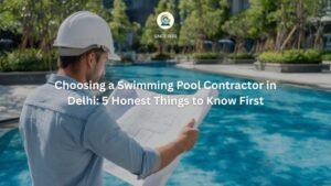 Custom inground swimming pool construction in Delhi by GreenEvolutions