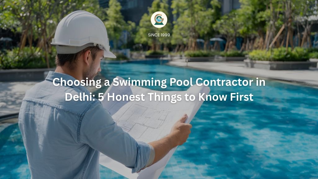 Custom inground swimming pool construction in Delhi by GreenEvolutions