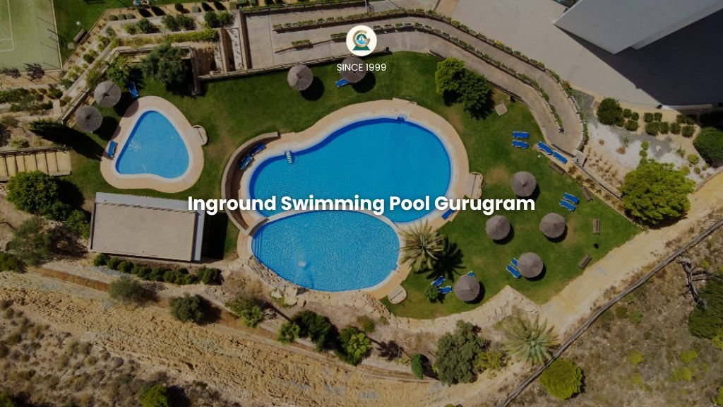 Inground custom swimming pool under construction in Gurugram by GreenEvolutions
