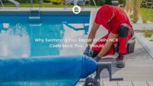 Swimming pool repair in Delhi NCR showing RCC crack assessment by GreenEvolutions