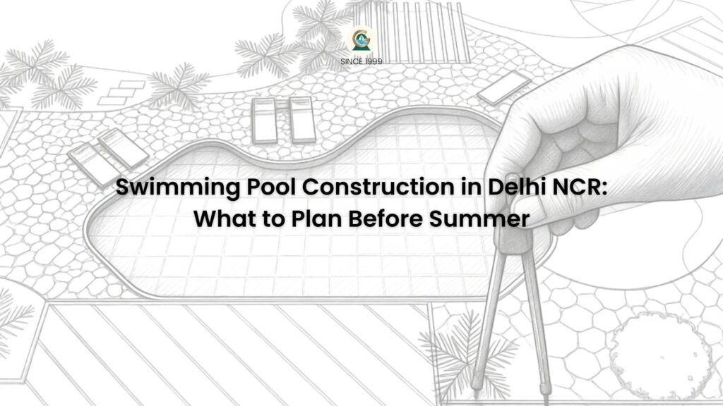 RCC swimming pool construction in Delhi NCR by GreenEvolutions
